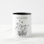 Mug Musique d'accueil Fleur sauvage simple (Centre)