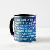Mug Musique d'affirmation d'argent (Devant gauche)