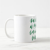Mug Musique d'alphabet vert (Gauche)