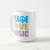 Mug Musique d'amour de paix (Devant gauche)