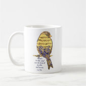 Mug Musique dans la citation d'âme et oiseau note de m (Gauche)