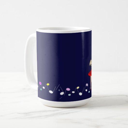 Mug musique, danse, romantique (Devant gauche)