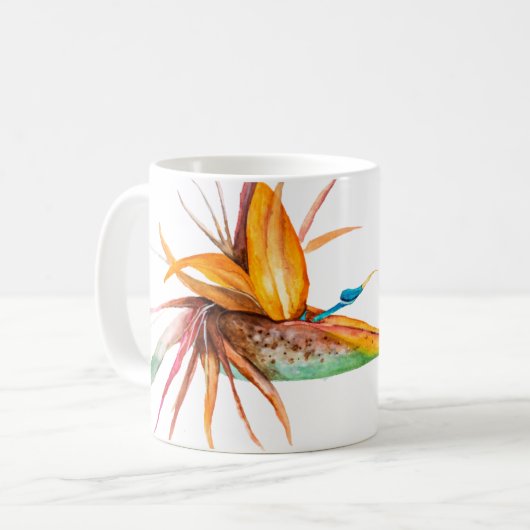 Mug Musique d'aquarelle de Strelitzia (Devant gauche)
