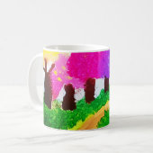 Mug Musique d'arbre couleur bonbon (Devant gauche)