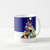 Mug Musique d'arbre de Noël (Devant droit)