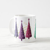 Mug Musique d'arbre de Noël moderne (Devant gauche)