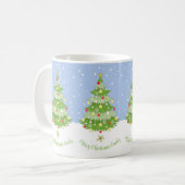 Mug Musique d'arbre de Noël personnalisée (Devant gauche)