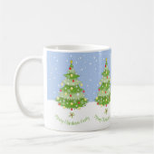 Mug Musique d'arbre de Noël personnalisée (Gauche)