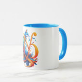 Mug Musique d'art Blue Fox (Devant droit)