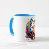 Mug Musique d'art Blue Fox (Devant gauche)