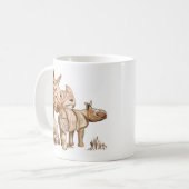 Mug Musique d'art de la mère et du bébé Rhinoceros (Devant gauche)