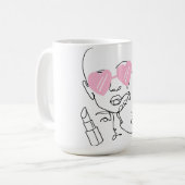Mug Musique d'art en ligne (Devant gauche)