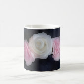 Mug Musique d'art rose et blanc Roses (Centre)
