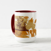 Mug Musique d'automne saisonnière (Devant gauche)