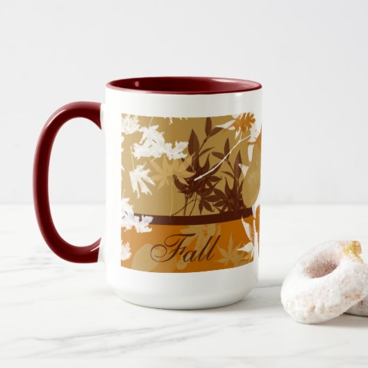 Mug Musique d'automne saisonnière (Avec donut)