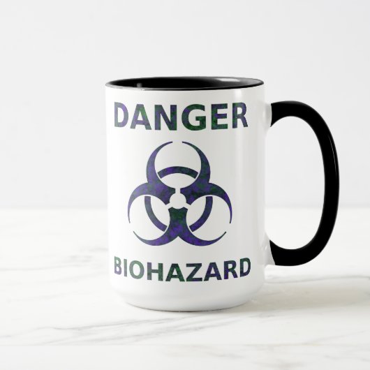Mug Musique d'avertissement de danger biologique (Droite)
