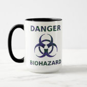 Mug Musique d'avertissement de danger biologique (Gauche)