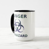 Mug Musique d'avertissement de danger biologique (Devant gauche)