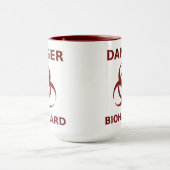 Mug Musique d'avertissement de danger biologique (Centre)