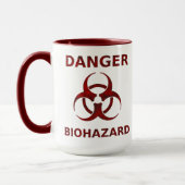 Mug Musique d'avertissement de danger biologique (Gauche)