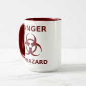 Mug Musique d'avertissement de danger biologique (Devant gauche)