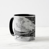 Mug Musique d'avion Vintage (Devant gauche)