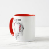 Mug Musique de baseball déchirée (Devant gauche)