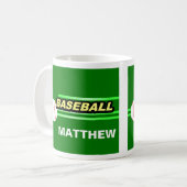 Mug Musique De Baseball Personnalisée Avec Des Noms (Devant gauche)