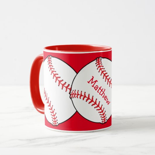Mug Musique de baseball Ringer (Devant gauche)