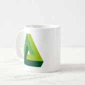 Mug Musique de bureau d'illusion optique (Devant gauche)