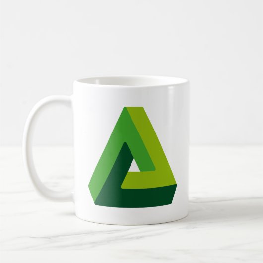Mug Musique de bureau d'illusion optique (Gauche)