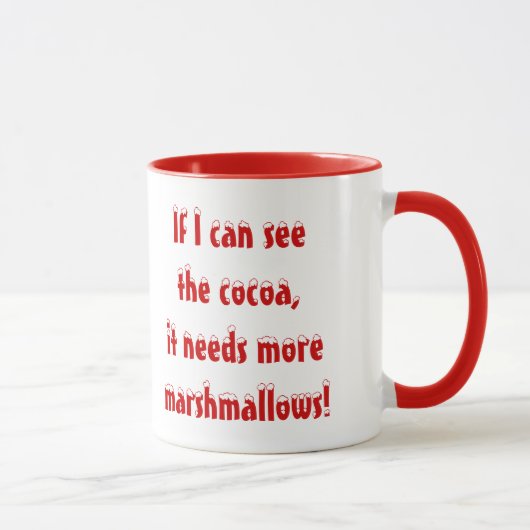 Mug Musique de cacao de Marshmallow (Droite)