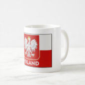 Mug Musique de café au logo polonais (Devant droit)