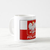 Mug Musique de café au logo polonais (Devant gauche)