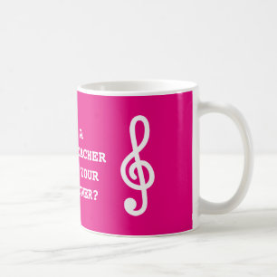 Mug Musique de café de professeur de musique avec la