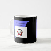 Mug Musique de café d'Halloween Vamptastic (Devant gauche)