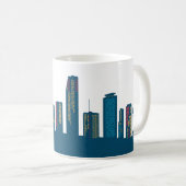 Mug Musique de café Miami Skyline (Devant droit)