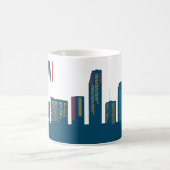Mug Musique de café Miami Skyline (Centre)
