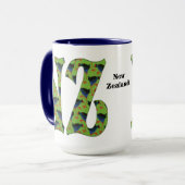 Mug Musique de café néo-zélandaise (Devant gauche)
