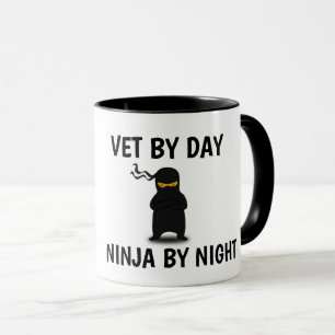 MUG MUSIQUE DE CAFÉ NINJA VÉTÉRINAIRE