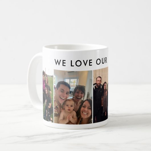 Mug Musique de café photo personnalisée | Cadeau Photo (Devant gauche)
