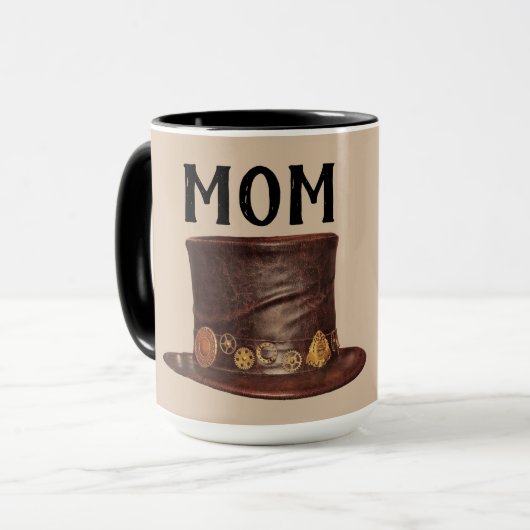 MUG MUSIQUE DE CAFÉ STEAMPUNK MOM (Devant gauche)