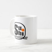 Mug Musique de café Sushi (Devant gauche)