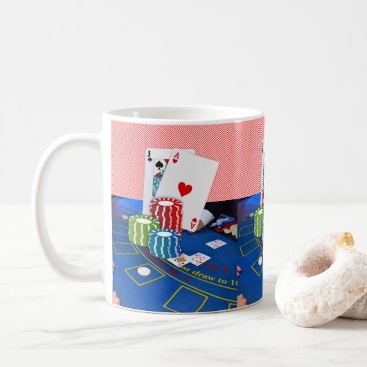 Mug Musique de carte As (Avec donut)
