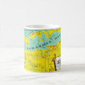 Mug Musique de carte vintage Sarasota (Centre)