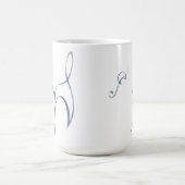 Mug Musique de chat bleu (Centre)