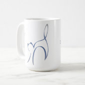 Mug Musique de chat bleu (Devant gauche)