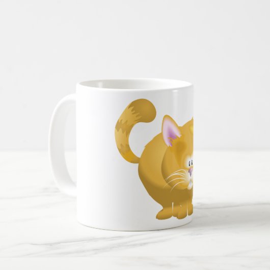 Mug Musique de chat de gingembre (Devant gauche)