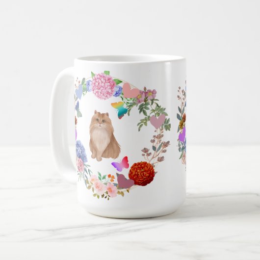 Mug Musique de chat de jardin enchantée (Devant gauche)