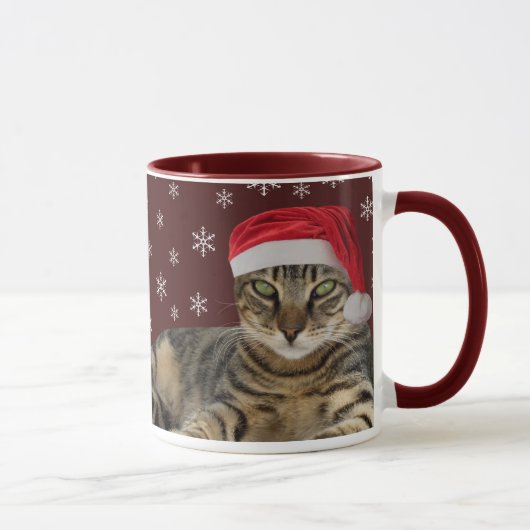 Mug Musique de chat de Noël (Droite)